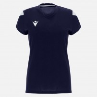 Волейбольная футболка женская Macron OXYGEN Темно-синий/Белый