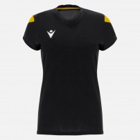 Волейбольная футболка женская Macron OXYGEN Черный/Желтый