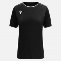 Волейбольна футболка жіноча Macron WIDIA Чорний/Темно-сірий/Білий