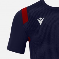 Волейбольная футболка мужская Macron RODDER Темно-синий/Красный/Белый