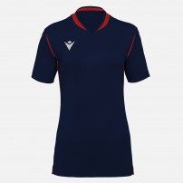Волейбольна футболка жіноча Macron ALYA Темно-синій/Червоний