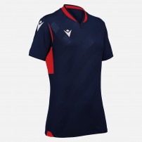 Волейбольная футболка женская Macron ALYA Темно-синий/Красный