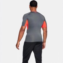 Компрессионная футболка Under Armour HeatGear® Armour Short Sleeve Compression Shirt Rhino Gray