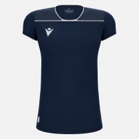 Волейбольна футболка жіноча Macron STEEL ECO Темно-синій/Синій/Білий