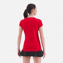 Волейбольна форма жіноча Macron STEEL ECO/KRYPTON EVO HERO Червоний/Темно-червоний/Білий