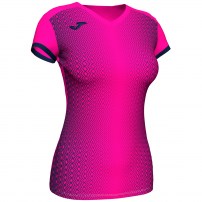 Волейбольная футболка женская Joma SUPERNOVA Светло-розовый/Темно-синий