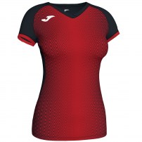 Волейбольная футболка женская Joma SUPERNOVA Черный/Красный