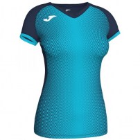 Волейбольная футболка женская Joma SUPERNOVA Темно-синий/Бирюзовый