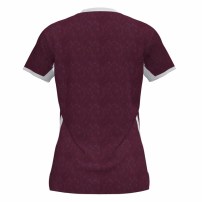 Волейбольная футболка женская Joma TOLETUM II Бордовый/Белый