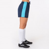 Волейбольні шорти жіночі Joma MAXI Темно-синій/Бірюзовий