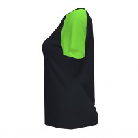 Волейбольна футболка жіноча Joma ACADEMY IV Чорний/Світло-зелений