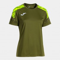 Волейбольна футболка жіноча Joma CHAMPIONSHIP VIII Хакі/Світло-жовтий