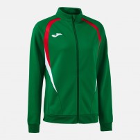 Спортивна куртка жіноча Joma CHAMPIONSHIP 20 Зелений/Червоний/Білий