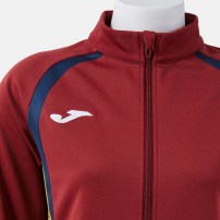 Спортивна куртка жіноча Joma CHAMPIONSHIP 20 Бордовий/Темно-синій/Золотий