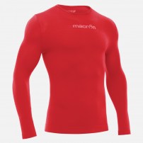  Компресійна футболка Macron PERFORMANCE LONG-SLEEVES TOP Червоний