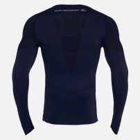 Компресійна футболка Macron PERFORMANCE ++ LONG -SLEEVES TOP Темно-синій
