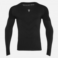 Компресійна футболка Macron PERFORMANCE ++ LONG -SLEEVES TOP Чорний
