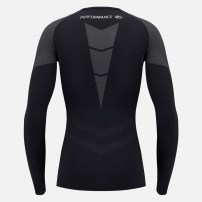 Компресійна футболка Macron PERFORMANCE ++ COMPRESSION TOP LONG SLEEVES Чорний