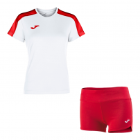 Волейбольна форма жіноча Joma ACADEMY III/STELLA II Білий/Червоний