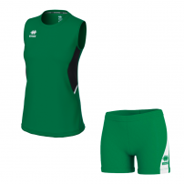 Волейбольна форма жіноча Errea CARRY/AMAZON 3.0 Зелений/Чорний/Білий