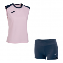 Волейбольна форма жіноча Joma ECO CHAMPIONSHIP/STELLA II Світло-рожевий/Темно-синій