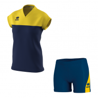 Волейбольна форма жіноча Errea BESSY/AMAZON 3.0 Темно-синій/Жовтий