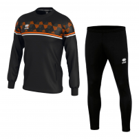 Спортивный костюм мужской Errea DAVIS/FLANN Черный/Светло-оранжевый/Белый