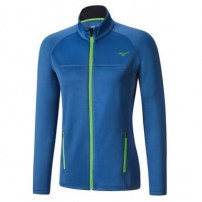 Термокофта мужская Mizuno Breath Thermo Fleece Jacket Синий/Зеленый