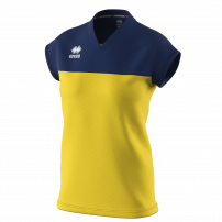 Волейбольна футболка жіноча Errea BESSY Жовтий/Темно-синій