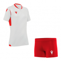 Волейбольная форма женская Macron ALYA/KRYPTON EVO HERO Белый/Красный