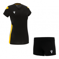 Волейбольная форма женская Macron OXYGEN/OSMIUM HERO Черный/Желтый