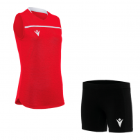 Волейбольна форма жіноча Macron THALLIUM/HYDROGEN HERO Червоний/Білий/Чорний