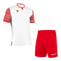 Волейбольна форма чоловіча Macron TUREIS/BISMUTH Білий/Червоний