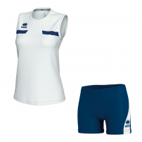 Волейбольна форма жіноча Errea MARGIE/AMAZON 3.0 Білий/Темно-синій