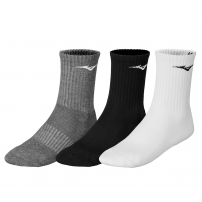 Шкарпетки Mizuno TRAINING 3P SOCKS Чорний/Сірий/Білий