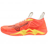 Волейбольні кросівки Mizuno WAVE MOMENTUM 3 Neon flame/Black