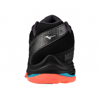 Волейбольні кросівки Mizuno WAVE VOLTAGE 2 Black/Neon flame/Peacock blue