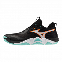 Волейбольні кросівки Mizuno WAVE MOMENTUM ELITE Black/Tangelo/Ice green