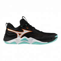 Волейбольні кросівки Mizuno WAVE MOMENTUM ELITE Black/Tangelo/Ice green