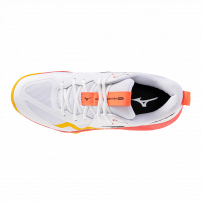 Волейбольні кросівки Mizuno WAVE MOMENTUM PRO White/Fiery coral/Citrus
