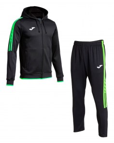 Спортивний костюм чоловічий Joma OLIMPIADA Чорний/Світло-зелений