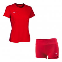 Волейбольна форма жіноча Joma WINNER II/STELLA II Червоний/Бордовий