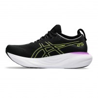 Кросівки для бігу жіночі Asics GEL-NIMBUS 25 Black/Glow yellow