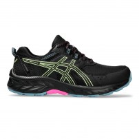 Кросівки для бігу жіночі Asics GEL-VENTURE 9 WATERPROOF Black/Lime green