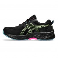 Кросівки для бігу жіночі Asics GEL-VENTURE 9 WATERPROOF Black/Lime green