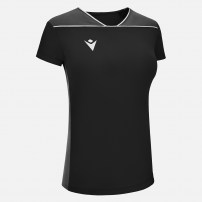 Волейбольна футболка жіноча Macron ZINC Чорний/Темно-сірий/Білий
