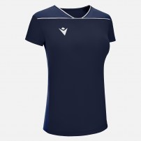 Волейбольна футболка жіноча Macron ZINC Темно-синій/Синій/Білий