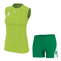 Волейбольная форма женская Errea ALISON/AMAZON 3.0 Светло-зеленый/Зеленый/Белый