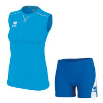 Волейбольная форма женская Errea ALISON/AMAZON 3.0 Голубой/Синий/Белый