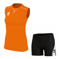 Волейбольная форма женская Errea ALISON/AMAZON 3.0 Светло-оранжевый/Черный/Белый